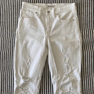 Madewell jeans, 9” high rise skinny crop, 27
